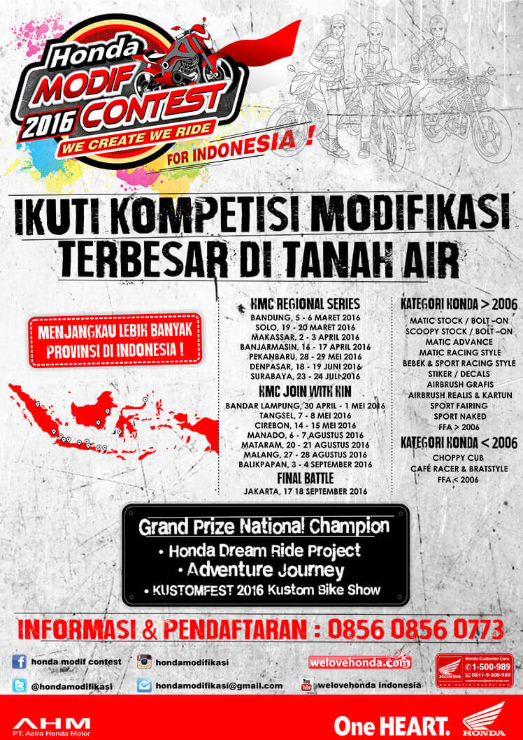 Event Kontes Motor Honda Bandung Dealer Motor Honda Bandung